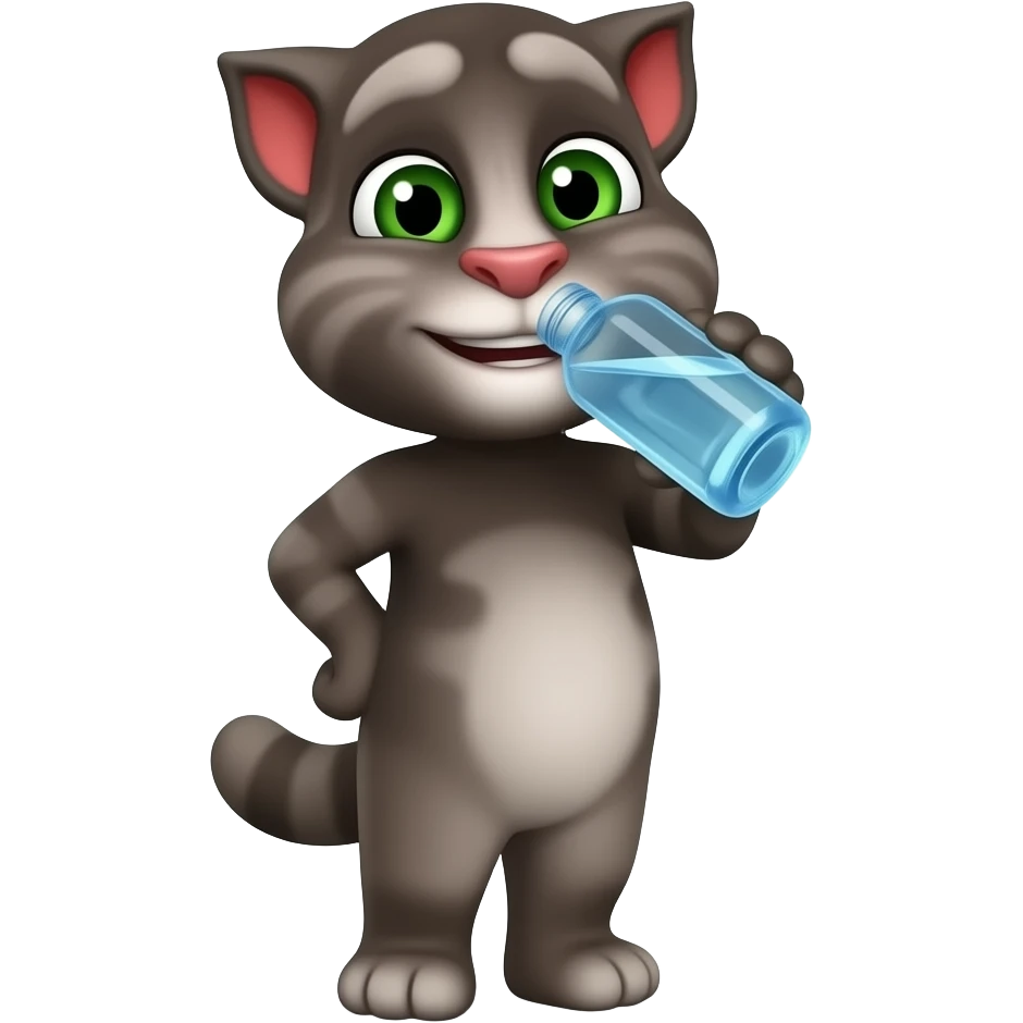 Talking Tom mmm water emoji