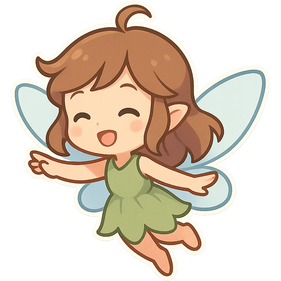 一只飞在天上的小精灵 emoji