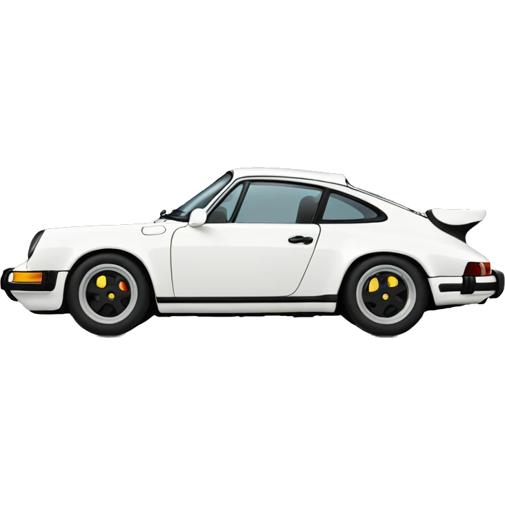 Porsche 911 white emoji