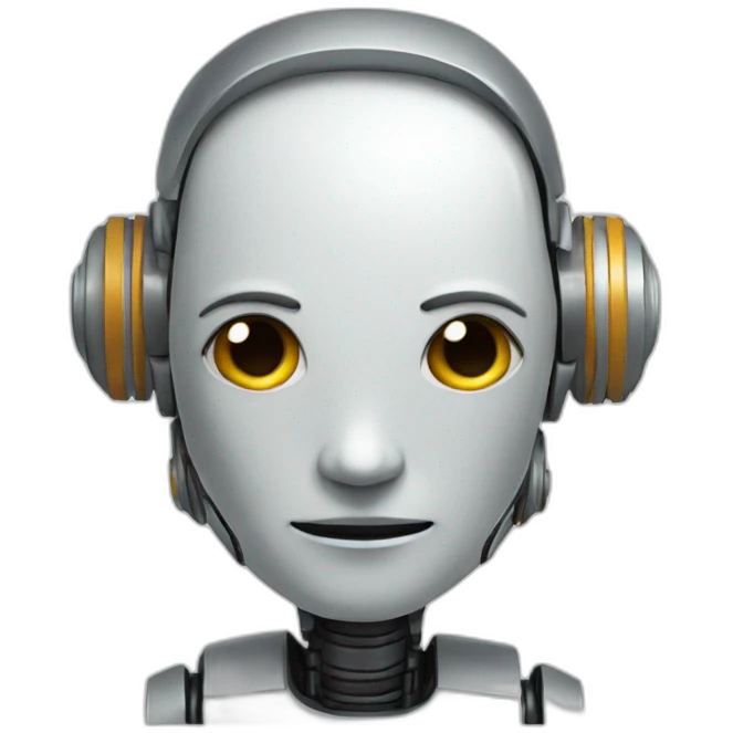 A robot emoji