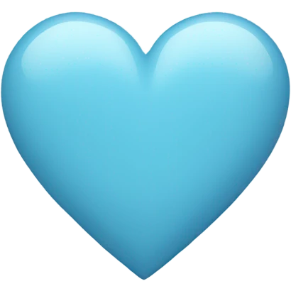 Light blue heart  emoji