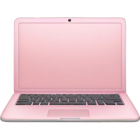 Light pink laptop emoji