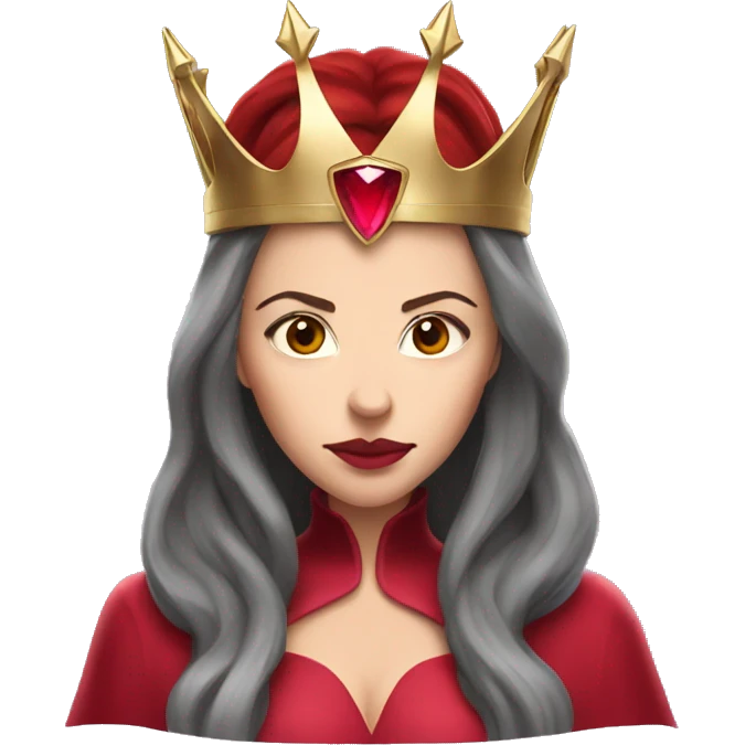 scarlet witch face with crown emoji