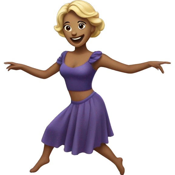 Lady dancing on a stage emoji