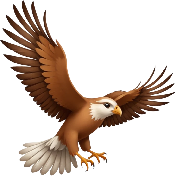 a bird in the wind emoji