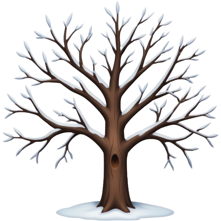 tree in winter emoji