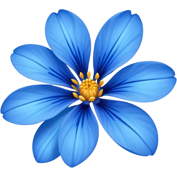 Flor azul emoji