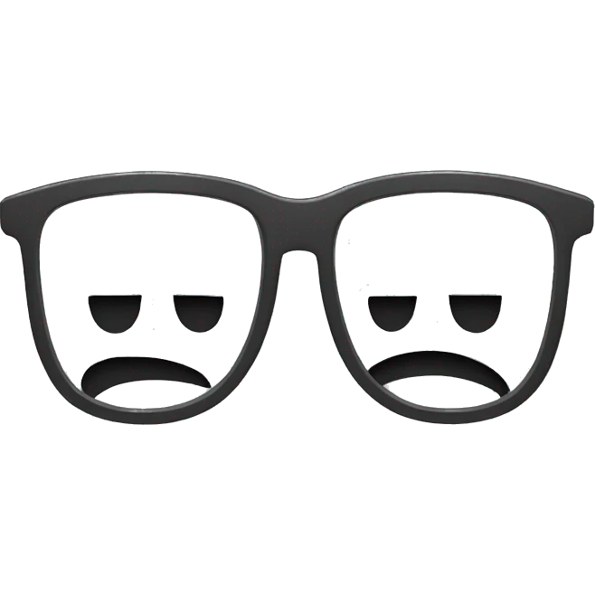 glasses broken in half emoji