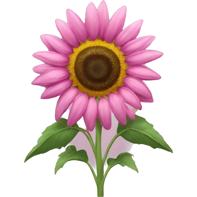 Pink sunflower emoji