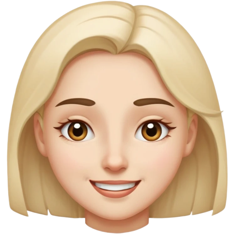 girl with one eye almost closed and the other one open and one eyebrow raised and smiling emoji