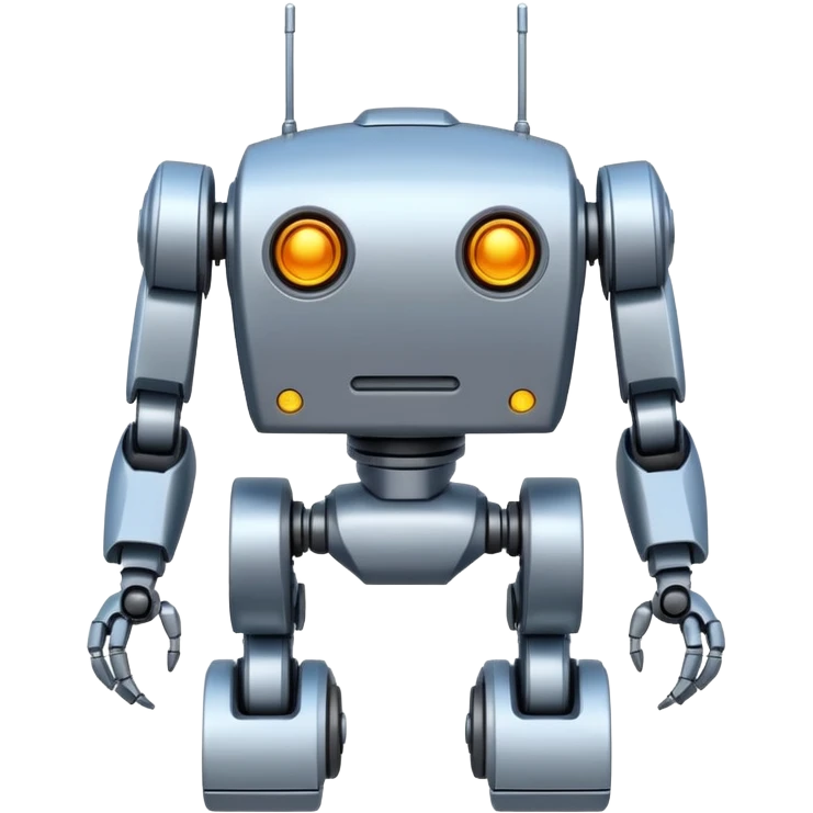 completely symetrical 4 legged robot emoji