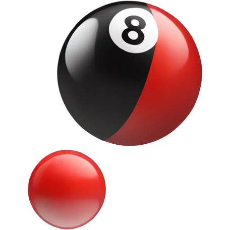 red 8 ball emoji