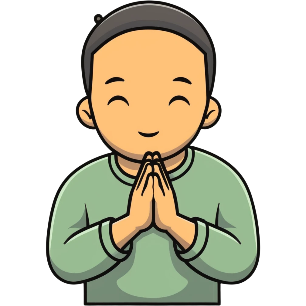 man praying emoji
