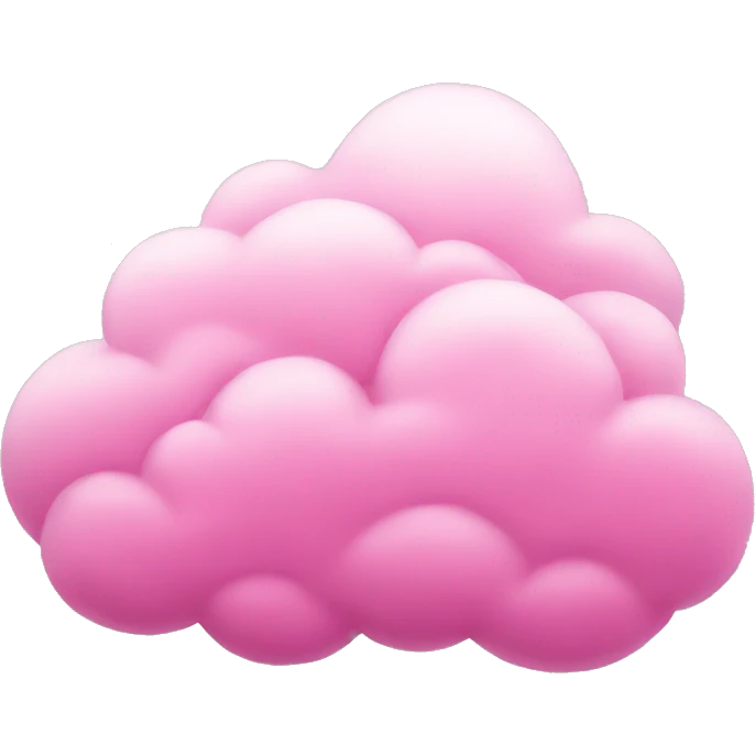 Pink clouds emoji