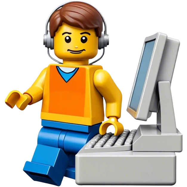 lego homme informaticien emoji