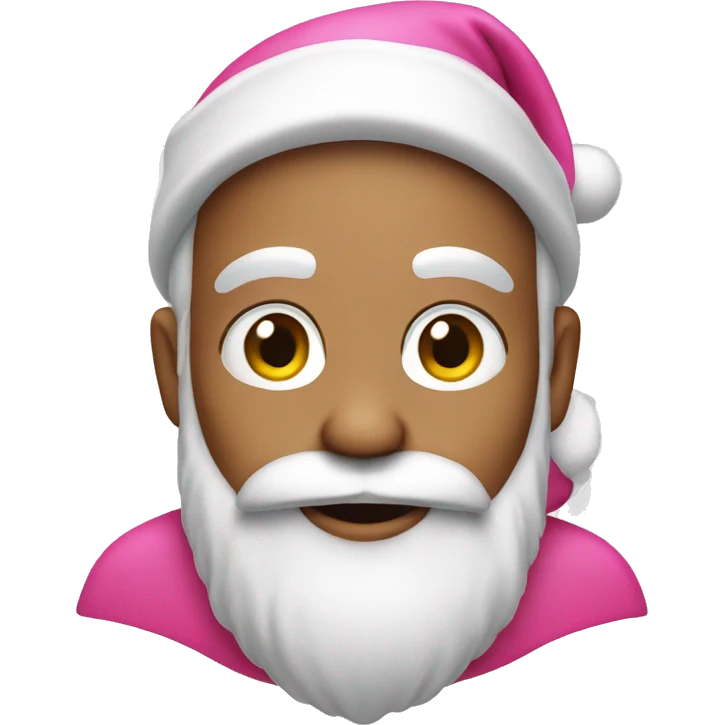 Pink Santa emoji