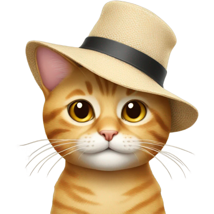 Cat wearing hat emoji