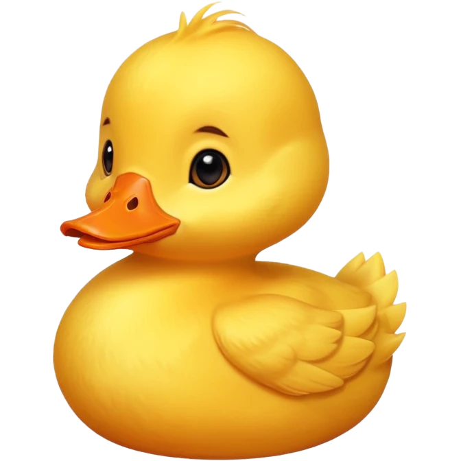 cute baby yellow duck  emoji