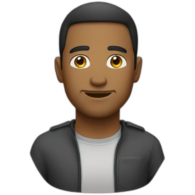 man using composure emoji