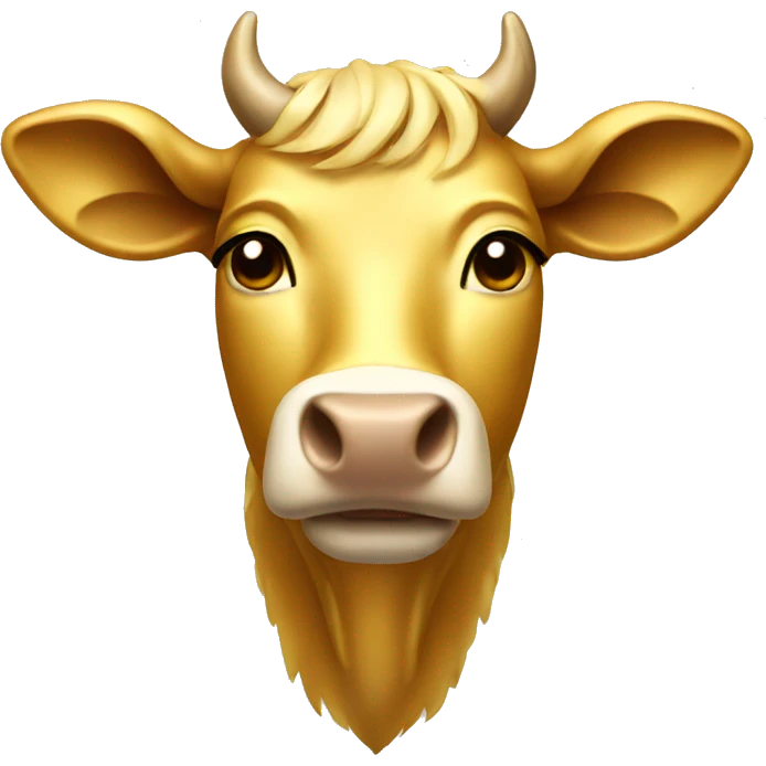 Golden cow emoji