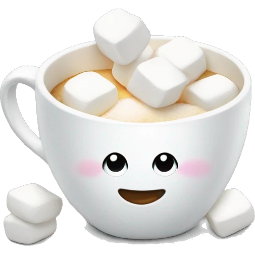 Cup of marshmallows  emoji