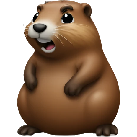 Groundhog and a poop emoji