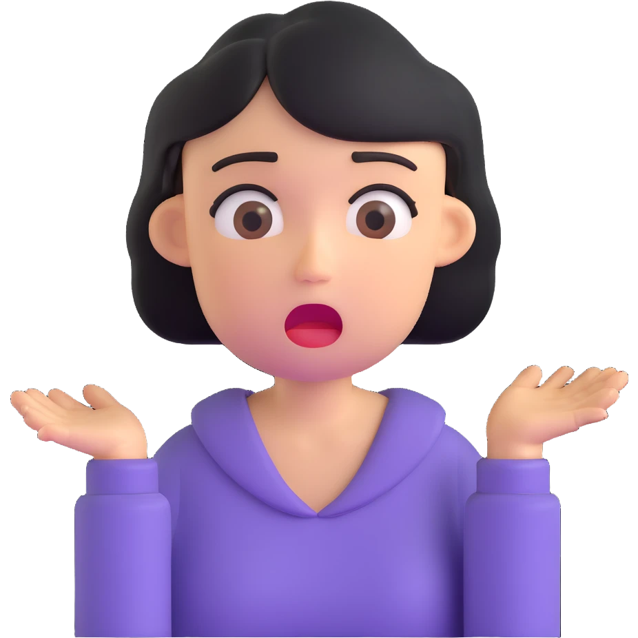a woman looking frustrated emoji