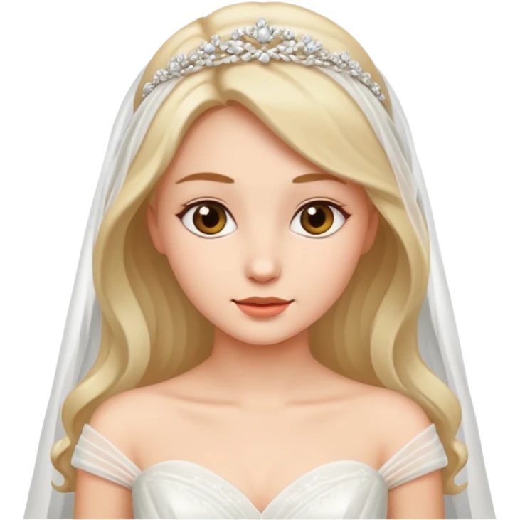 A beautiful women wearing weeding wear dress emoji