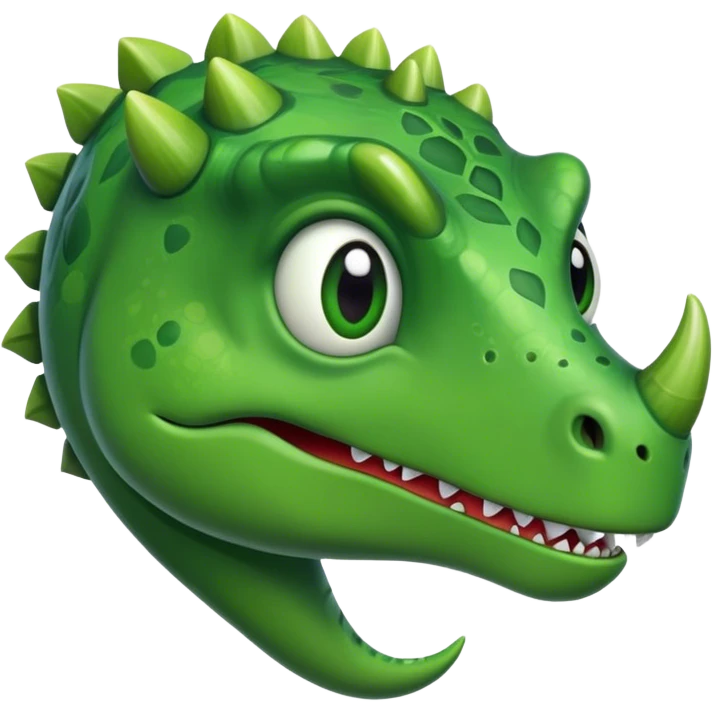 heart-shaped face of a dinosaur  emoji