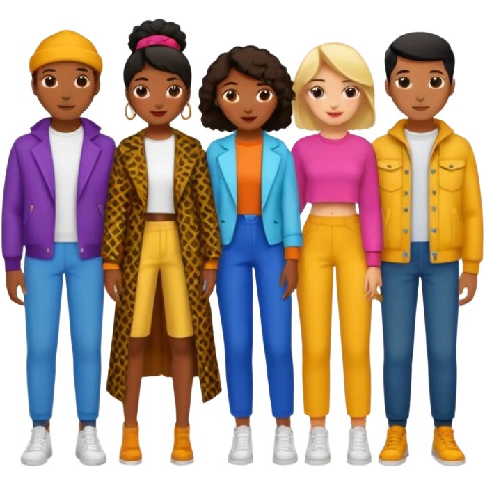 people exchanging their clothes emoji