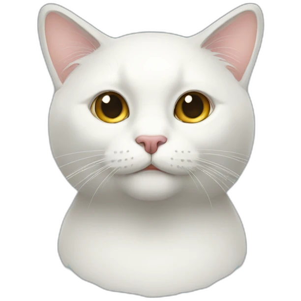 白色的猫 emoji