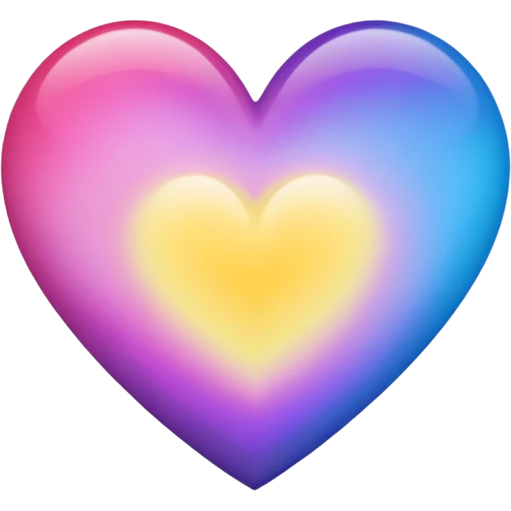 Ombré pink blue purple yellow heart 2016 vibes emoji