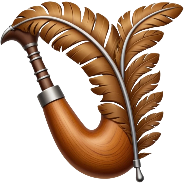 Feather shaped instrument emoji