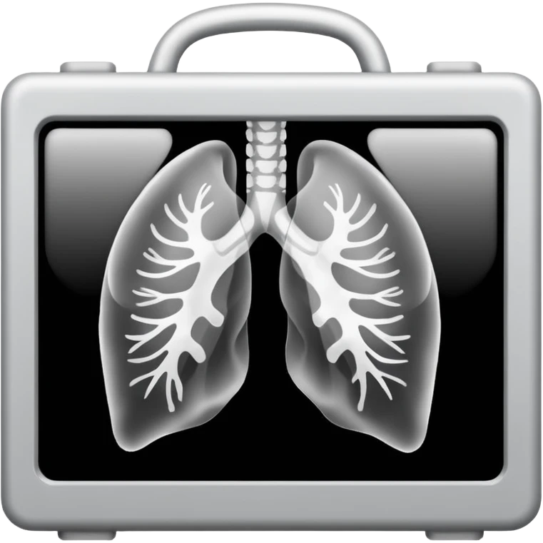 Chest X-ray film emoji