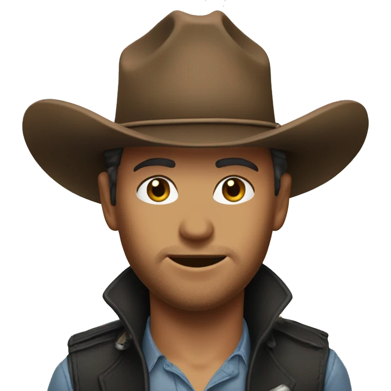 Raphaël Glucksmann with cow-boy hat emoji