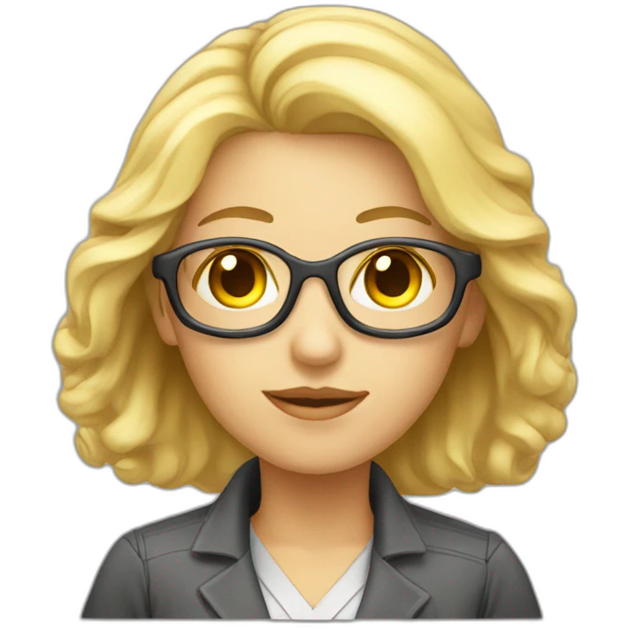 female blond laser physicist emoji
