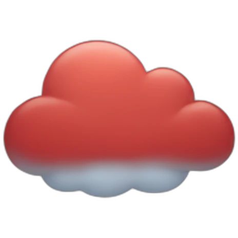 cloud red emoji