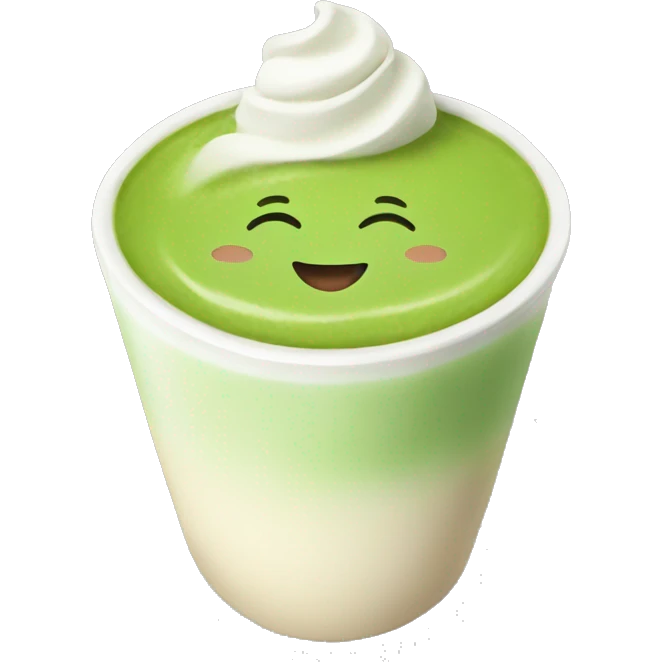 Matcha latte  emoji