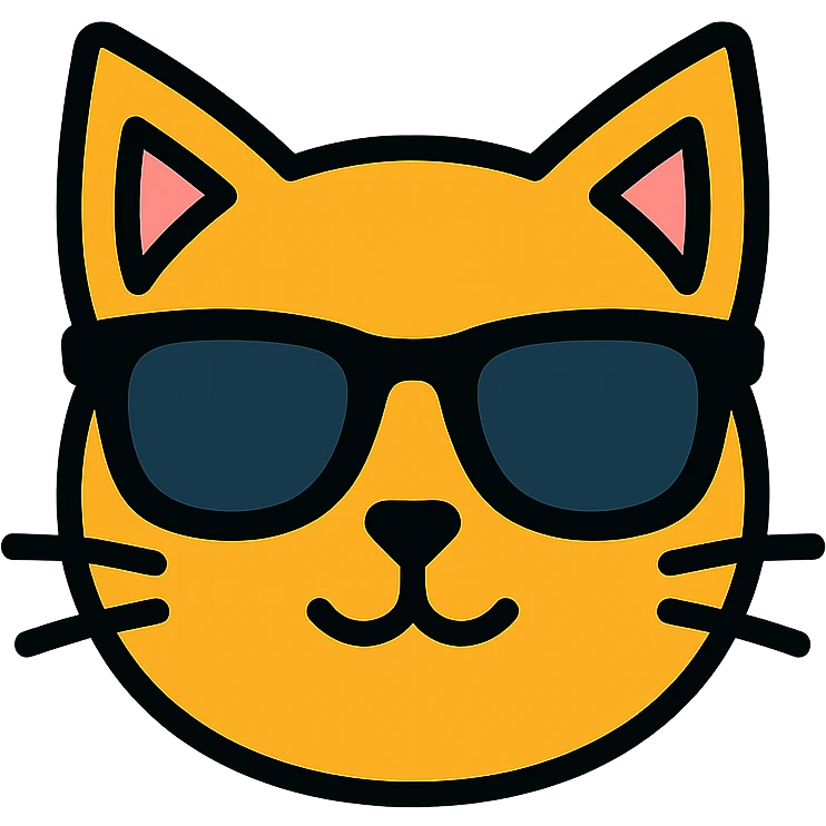 cat wearing sunglasses emoji