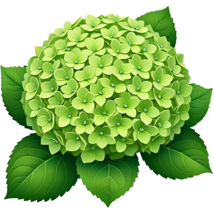Green hydrangeas emoji