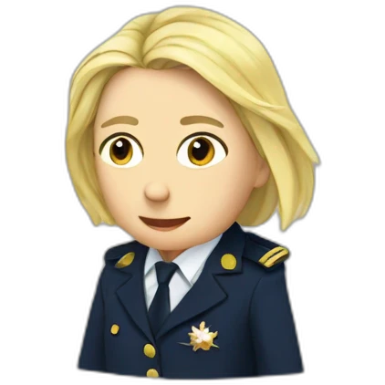 Marine lepen voilée emoji