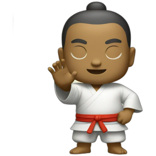 Kung fu Buddha emoji