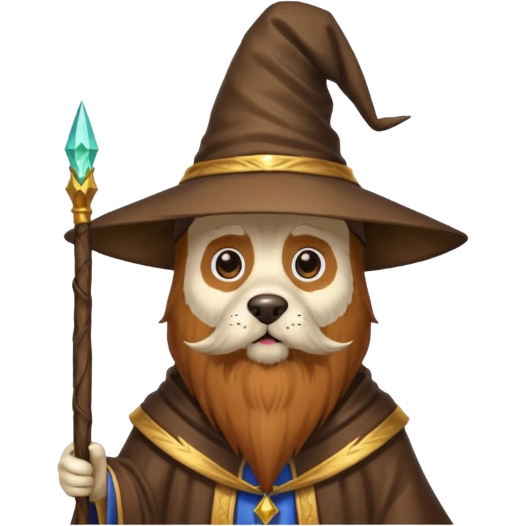 Dog wizard emoji