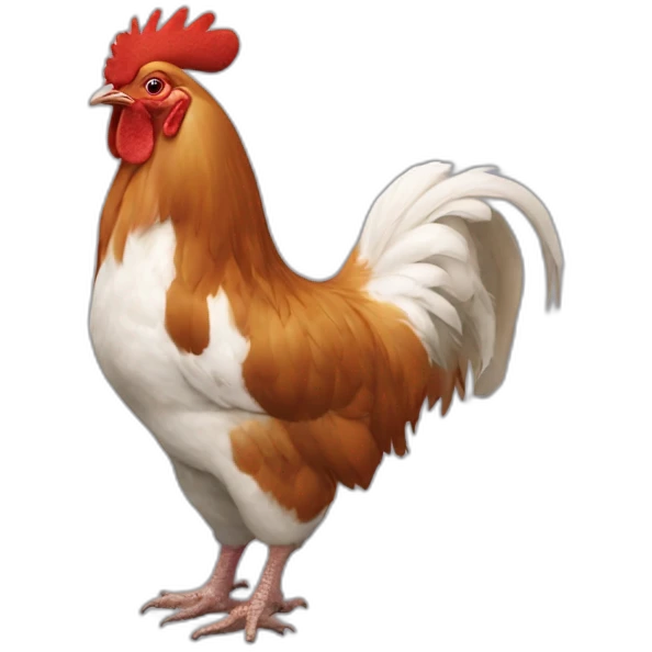 Coq sur chat sue chien sur lama emoji
