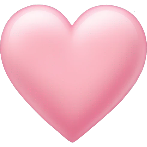 Baby pink heart emoji
