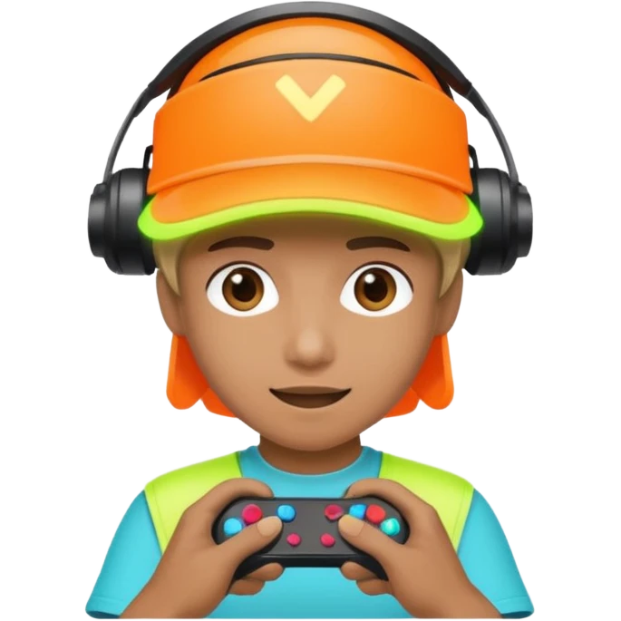 Neon Visor Gamer emoji