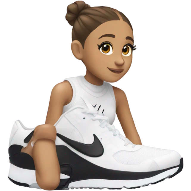 Ariana grande wearing 27C Nikes  emoji