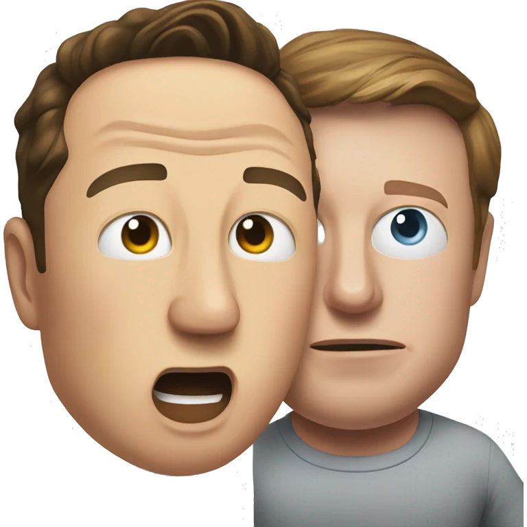 Elon Musk fighting with Mark Zuckerberg emoji