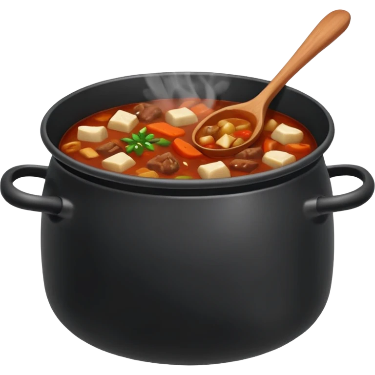 Korean Dakbokkeumtang in a pot Twitter emoji style emoji