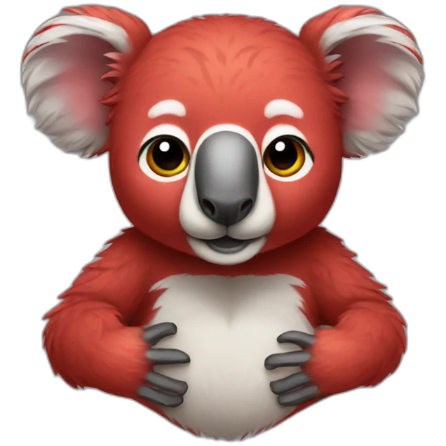 Red koala emoji